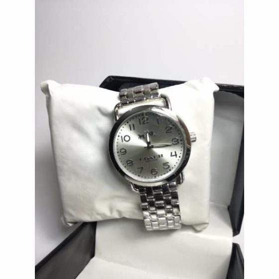 COACH SHINE CHAIN WATCH SILVER FOR MEN BY SHOPSE.PK