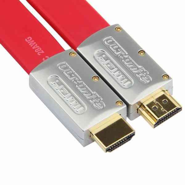 Buy Best Quality Flat Hdmi Cable Ult Unite 2.0V 10 Meter 2k and 4k Red at Lowest Price by Shopse.pk in Pakistan