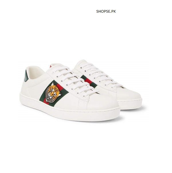 Gucci Ace Watersnake White Tiger Shoes 