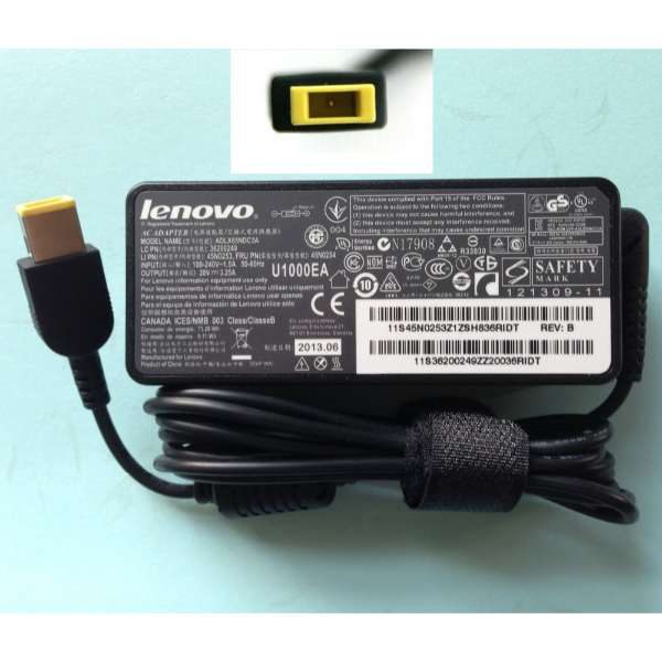 Lenovo Square Pin Laptop charger 20V 3.25A 65W in Pakistan