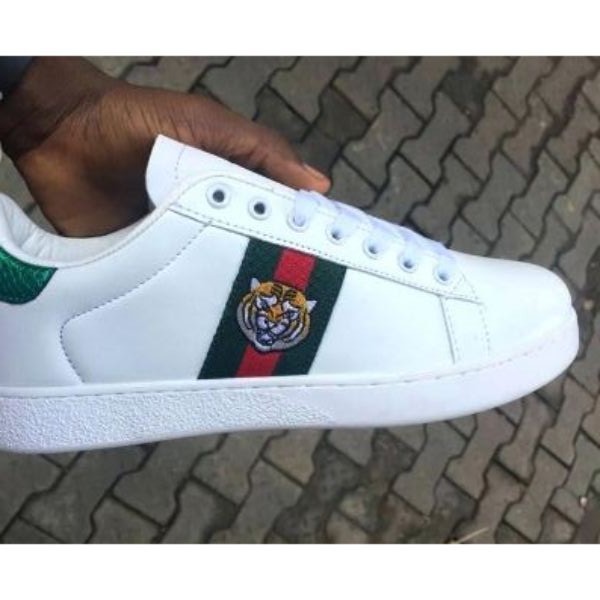Gucci Ace Watersnake White Tiger Shoes 