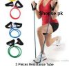 buy 3 exeecise resistance Tonning Tube Fitness Resostance Band home Gym