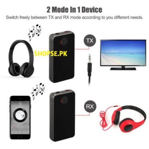 buy wireless 2 in 1 bluetooth transmitter and receiver b6 audio at best price by Shopse.pk in Pakistan (2)
