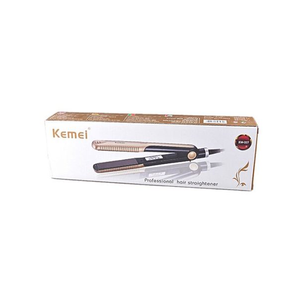 Kemei KM-327 Professional Hairdressing Portable Ceramic Hair Straightener in pakistan