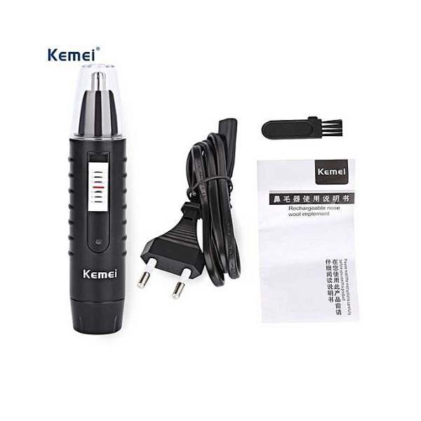 Kemei Km-9688 - 2 In 1 Rechargeable Hair & Nose Trimmer - Black in Pakistan