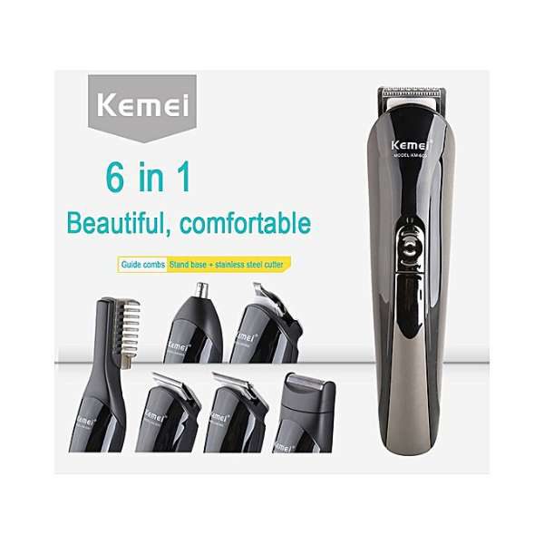 Buy Best Kemei (Km-600) 11 In 1 Hair Trimmer Super Grooming Kit at low Price by Shopse.pk in Pakistan