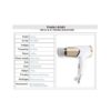 Kemei Km-6832 1600W Professional Hair Dryer With Cool Button in pakistan 3