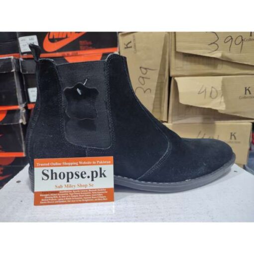 buy leather Best Black Suede Chelsea Boots for Men ( Leather ) SF04 at low price in pakistan by shopse (3)