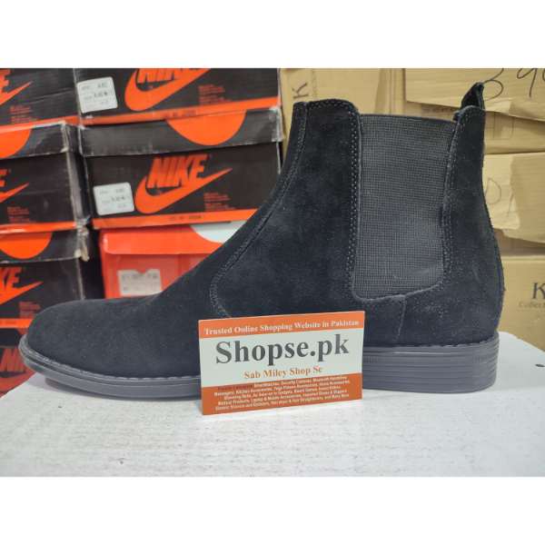 buy leather Best Black Suede Chelsea Boots for Men ( Leather ) SF04 at low price in pakistan by shopse (3)