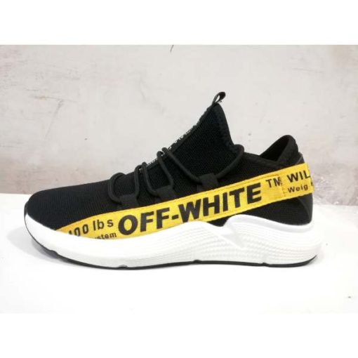 BUy off white yellow Stripe shoes in pakistan (1)