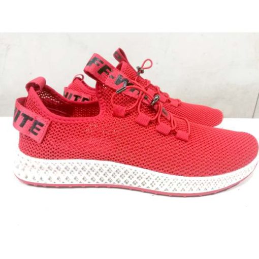 buy off white fashion shoes red color in pakistan (2)