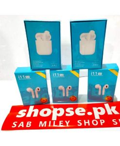 buy best bluetooth handsfree i11 tws airpods earbuds white bluetooth handsfree at low price by shopse.pk in pakistan