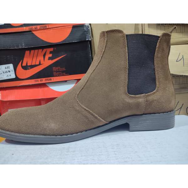 Buy Best Quality Imported Dark Brown Suede Chelsea Boots for Men SHK21 ( Leather ) at low Price by Shopse.pk in Pakistan 33 (3)