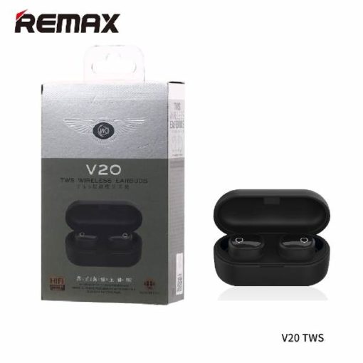 Buy REMAX WK TWS V20 AIRDOTS BLUTOOTH WITH CHARGING DOCK at lowest price in pakistan (1)
