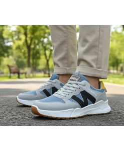 Buy Best Quality IMPORTED 2026 New Lightweight Men Sneakers Breathable Running Shoes for Men Grey White Trainers Sport Shoes Cushioning Gym Shoes Ch513 at pakistan (1)