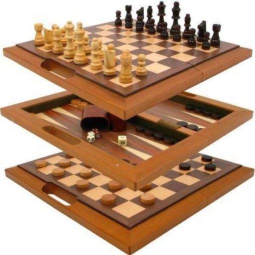 buy best 3 in 1 Chess Checkers Backgammon Set Folding Board Game at low price by shopse.pk in pakistan 1