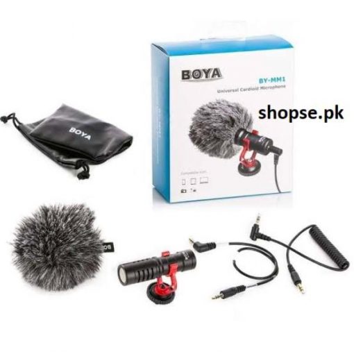 Buy Boya BY-MM1 Universal Cardioid Microphone in Pakistan by shopse (1)
