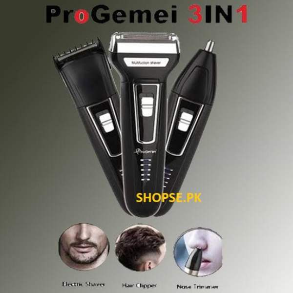 Buy Gemei 573 - 3 In1 Mens Hair Trimmer Grooming Kit Price in Pakistan
