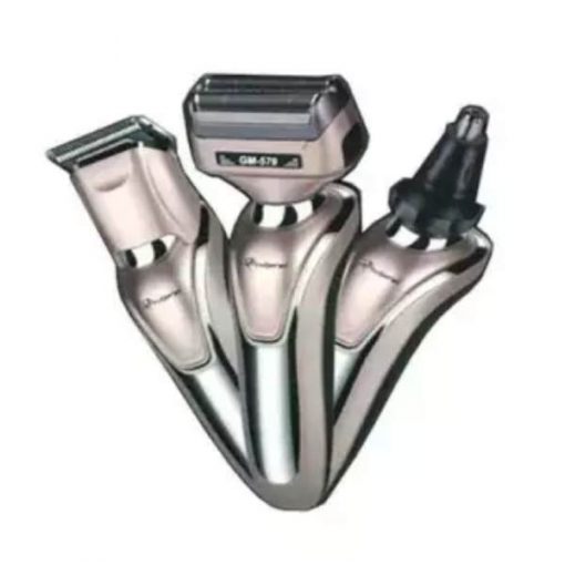 buy Gemei gm-579 3 in 1 Shaver Hair Clipper Razor Men Nose Ear Hair Trimmer Grooming Kit at best price by shopse.pk in Pakistan (1)