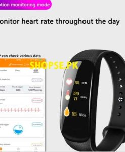 buy 2020 new M5 Smart Sports Bracelet Heart Rate Blood Pressure Oxygen Monitoring Call Reminder Color Screen Band Sport Watch fitness band online price in pakistan by Shopse.pk (1)