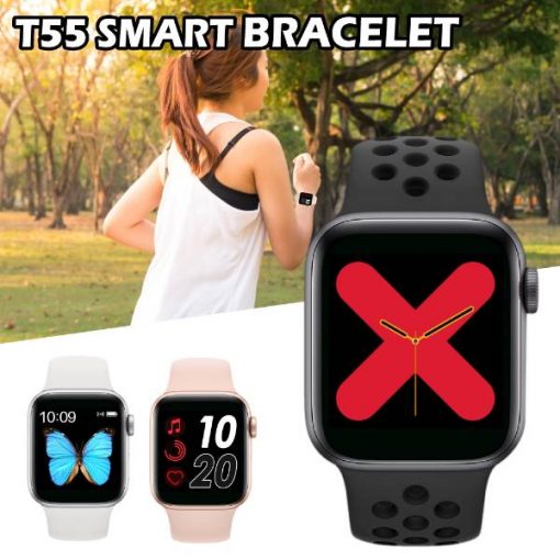 buy Smartwatch T55 Screen Touch Double Strap Heart Rate Blood Pressure Activity Tracker Fitness WatcheS AT LOW PRICE BY shopse.pk in Pakistan (6)