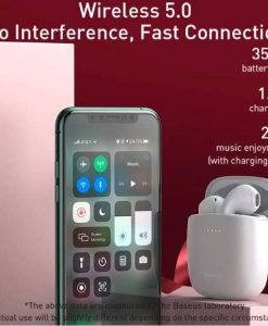 Buy Best 2020 New Model Baseus W04 TWS Wireless Bluetooth Earphone Charging Dock Wireless Bluetooth Handfree White at Best Price in Pakistan by Shopse (1)