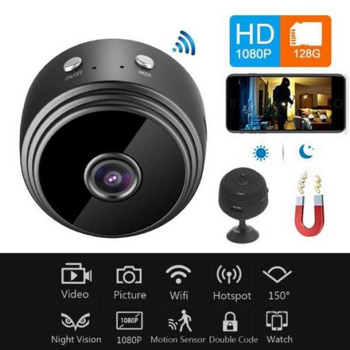 Buy Best Hidden A9 1080P HD MAGNETIC Round WIFI MINI CAMERA at low Price in Pakistan by Shopse.pk (1)