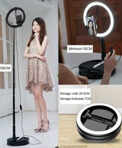 Buy Best Quality 2020 New 26cm tik tok Led Ring Light With Folding Stand Black at Best Price by Shopse.pk in Pakistan (1)