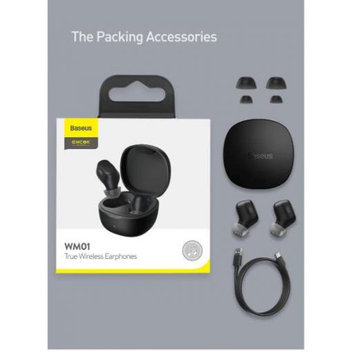 Buy Best 2021 New Model Baseus Encok Wm01 Encok Twin Wireless Earphone With Charging Dock High Quality at Best Price in Pakistan by Shopse (1)