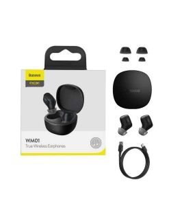 Buy Best 2021 New Model Baseus Encok Wm01 Encok Twin Wireless Earphone With Charging Dock High Quality at Best Price in Pakistan by Shopse (1)