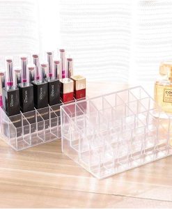 Buy 24 Grid Plastic Lipstick Transparent Jewelry Storage Box at best price online by Shopse.pk in pakistan