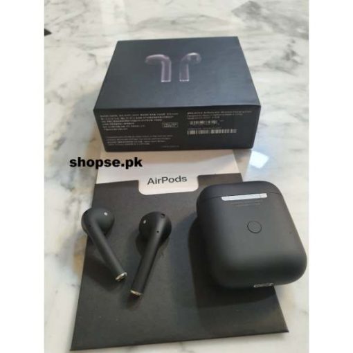 Buy Best Sound Quality App Airpods generation 2 Master Copy Black at Sale Price online in Pakistan by Shopse.pk