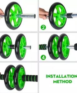 Buy Dual Abdominal Fitness AB Wheel Roller Exercise Equipment at best price online by Shopse.pk in pakistan