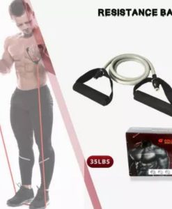 Buy Exercise Resistance Band 35 LBS Strength, Single Tube, Complete Workout at best price online by Shopse.pk in pakistan