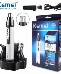 Buy Kemei KM - 312 3-in-1 Rechargeable Nose Eyebrow Ear Sideburns Hair Trimmer at best price online by Shopse.pk in pakistan