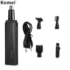 Buy Kemei KM - 6636 4 in 1 Electric Nose Ear Hair Trimmer Rechargeable Beard Eyebrow Trimmer Electric Nose Ear Shaver Hair Cliper at best price online by Shopse.pk in pakistan