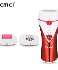 Buy Km-1107 3 In 1 Rechargeable Electric Epilator For Women Lady Shaving Corn Remover at best price online by Shopse.pk in pakistan (2)