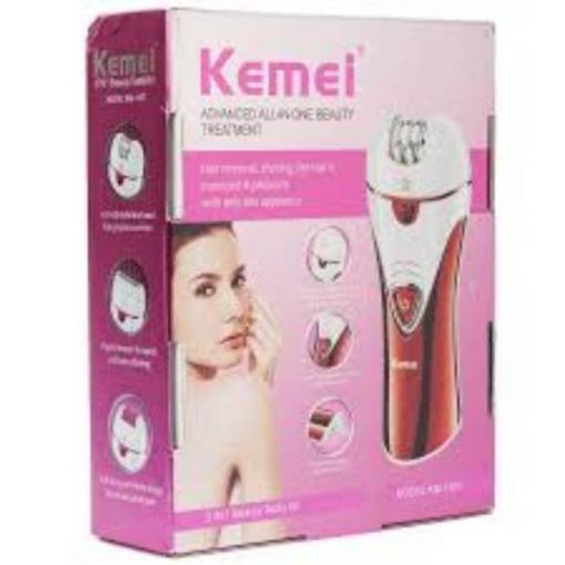 Buy Km-1107 3 In 1 Rechargeable Electric Epilator For Women Lady Shaving Corn Remover at best price online by Shopse.pk in pakistan