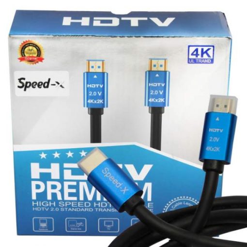 Buy Speed-X 2.0V HDMI Premium Cable Ultra HD 4k 10m at best price online by Shopse.pk in pakistan