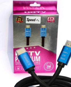 Buy Speed-X 2.0V HDMI Premium Cable Ultra HD 4k 3m at best price online by Shopse.pk in pakistan