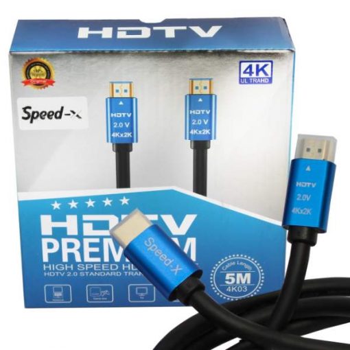 Buy Speed-X 2.0V HDMI Premium Cable Ultra HD 4k 5m at best price online by Shopse.pk in pakistan (2)