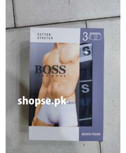 Buy Pack of 3 Hugo Boss Export Quality Men Underwear Boxer ( 3 Underwear Packet ) Online in Pakistan