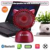 Buy best Quality Bluetooth Wireless Speaker with Fan S1015 Portable Stereo Outdoors Speakers Hifi Sound Box Cartoon Aux TF USB MP3 Music Player FM at low Price online Shopse (1)