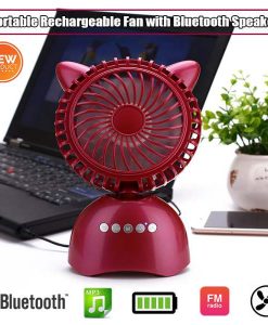 Buy best Quality Bluetooth Wireless Speaker with Fan S1015 Portable Stereo Outdoors Speakers Hifi Sound Box Cartoon Aux TF USB MP3 Music Player FM at low Price online Shopse (1)