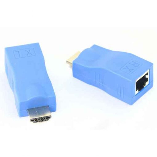 Buy Best 1080P HDMI Extender to RJ45 Over Cat 5e6 Network LAN Ethernet Adapter BlueBlack at Sale Price in Pakistan by Shopse.pk