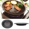 Non-stick Smokeless Indoor Grill Stovetop Plate Barbecue Pan 3