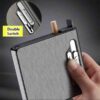 Aluminum Alloy Portable USB Electronic Case With USB Charging Lighter (3)