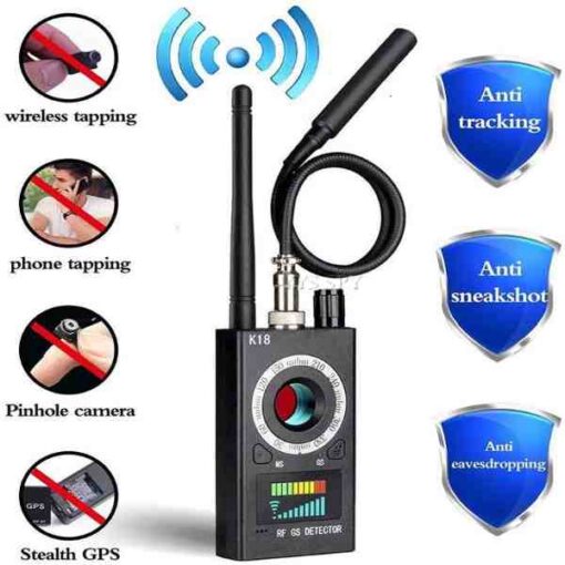 Anti Camera RF Signal Detector Anti Wireless Cam K18 Scanner GSM Audio GSM Device Finder