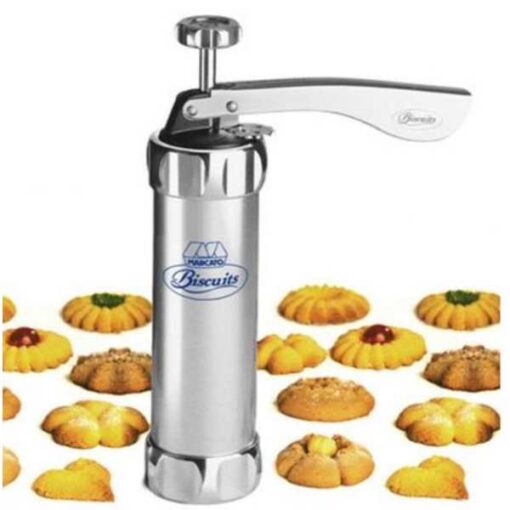 Buy 10 Shape Biscuit Cookie Press Machine - Silver At Affordable Price Online in Pakistan By Shopse.pk