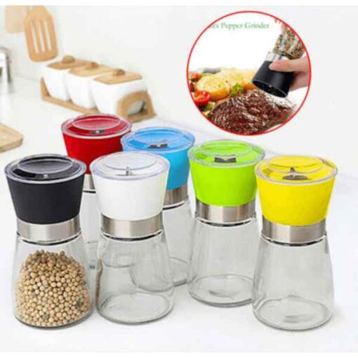 Buy Manual Glass Bottle Pepper Spice Salt Grinder Mill Burnisher At Affordable Price Online in Pakistan By Shopse.pk